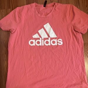 Adidas Pink Tee Shirt Large